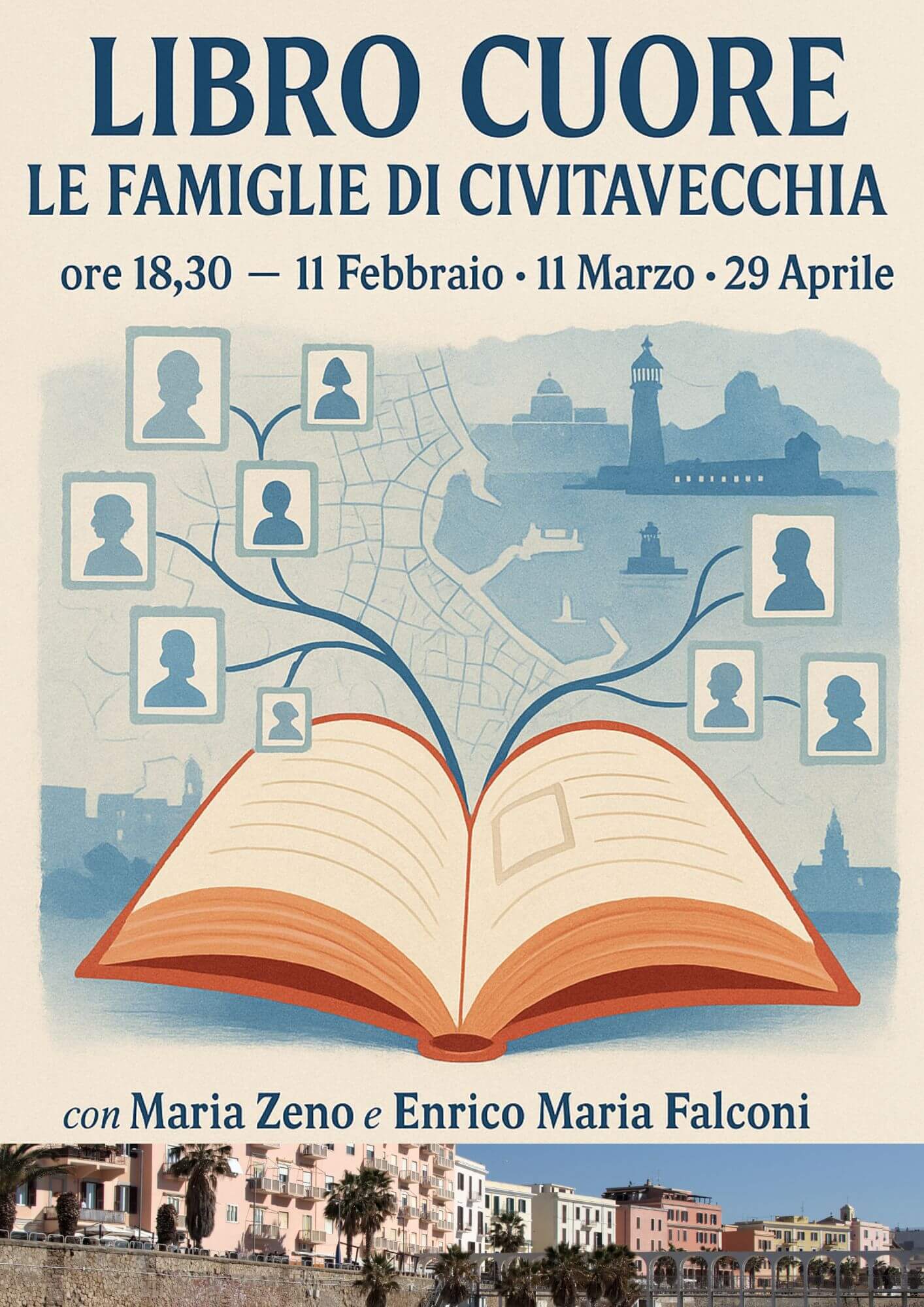 Locandina Libro Cuore: le famiglie di Civitavecchia